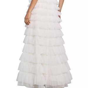 BCBGMAXAZRIA Tiered Tulle Maxi Skirt